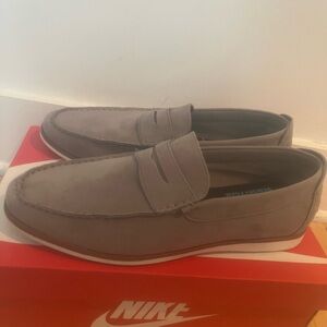 Joseph Abboud Gray Loafers Slip-Ons